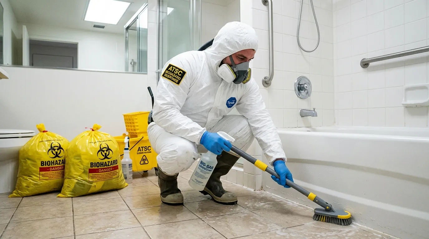 Decontamination equipment deployed for Blood Cleanup in Medford